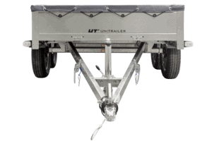 Garden Trailer 264/2 Kipp Mit Stützrad, Graue Flachplane Und Planenträger-Neu