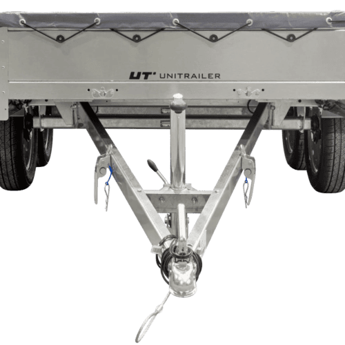 Garden Trailer 264/2 Kipp Mit Stützrad, Graue Flachplane Und Planenträger-Neu