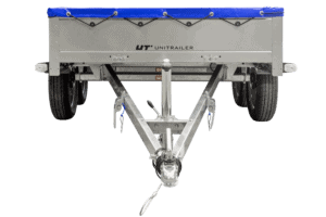 Garden Trailer 264/2 Kipp Mit Stützrad, Planenträger Und Blauer Flachplane-Neu