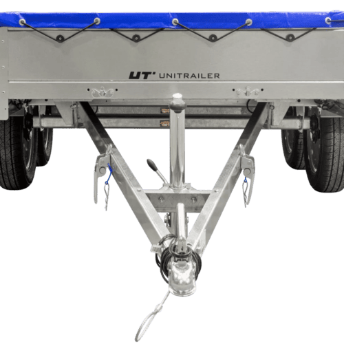 Garden Trailer 264/2 Kipp Mit Stützrad, Planenträger Und Blauer Flachplane-Neu