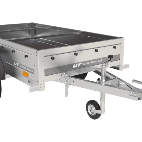 Gartenanhänger 200 Kipp mit Stützrad, H-0-Rahmen und blauer Plane-Neu