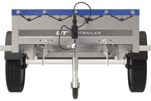 Gartenanhänger 200 Kipp mit Stützrad, H-0-Rahmen und blauer Plane-Neu