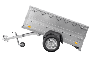 Kippbarer Pkw Anhänger Garden Trailer 200 KIPP mit zusätzlichen Bordwänden, Stützrad und Flachplane-Neu