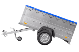 Kippbarer Pkw Anhänger Garden Trailer 200 KIPP mit zusätzlichen Bordwänden, Stützrad und Flachplane-Neu