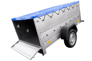 Kippbarer Pkw Anhänger Garden Trailer 200 KIPP mit zusätzlichen Bordwänden, Stützrad und Flachplane-Neu