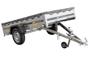 Kipper Pkw Anhänger Garden Trailer 230 KIPP mit Flachplane, Stützrad und Planenträger-Neu