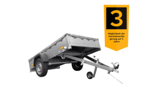 Kipper Pkw Anhänger Garden Trailer 230 KIPP mit Flachplane, Stützrad und Planenträger-Neu