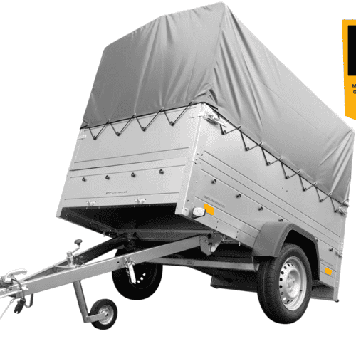 Kipper ungebremst Garden Trailer 200 KIPP mit zusätzlichen Bordwänden, Stützrad, Hochplane und Hochspriegel-Neu