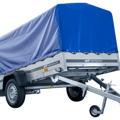 Langer PKW-Anhänger Garden Trailer 264 KIPP mit Hochplane, Spriegel und Stützrad-Neu