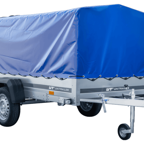 Langer PKW-Anhänger Garden Trailer 264 KIPP mit Hochplane, Spriegel und Stützrad-Neu