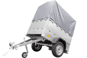 Neuanhänger Kipper ungebremst Garden Trailer 150 KIPP mit zusätzlichen Bordwänden, Stützrad, Hochplane und Hochspriegel-Neu