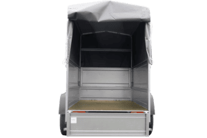 Neuanhänger Kipper ungebremst Garden Trailer 150 KIPP mit zusätzlichen Bordwänden, Stützrad, Hochplane und Hochspriegel-Neu