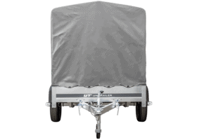 PKW Anhänger 230×125 Garden Trailer 230 KIPP Unitrailer 750 kg mit Stützrad, 110 cm hoher Plane und Hochspriegel-Neu – [LTG_SITE_NAME]